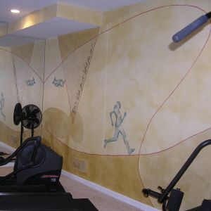 energetic exercise room