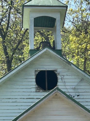 Johnsontown Church bell tower repairs.