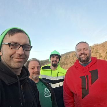 The dedicated teams from Community Rebuild Initiative (CRI) and Appalachian Navy prepare to bring cr