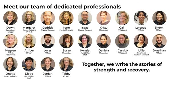 Robust Physical Therapy team of DPTs, PTAs, techs & admins – East Tennessee, August 2025