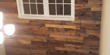 Custom Pallet Board Wall
