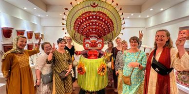 Group of travellers on Theyyam Experience