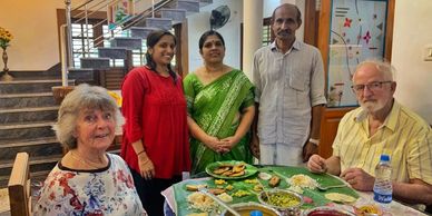Couple on a food tour with Kerala Rhythms