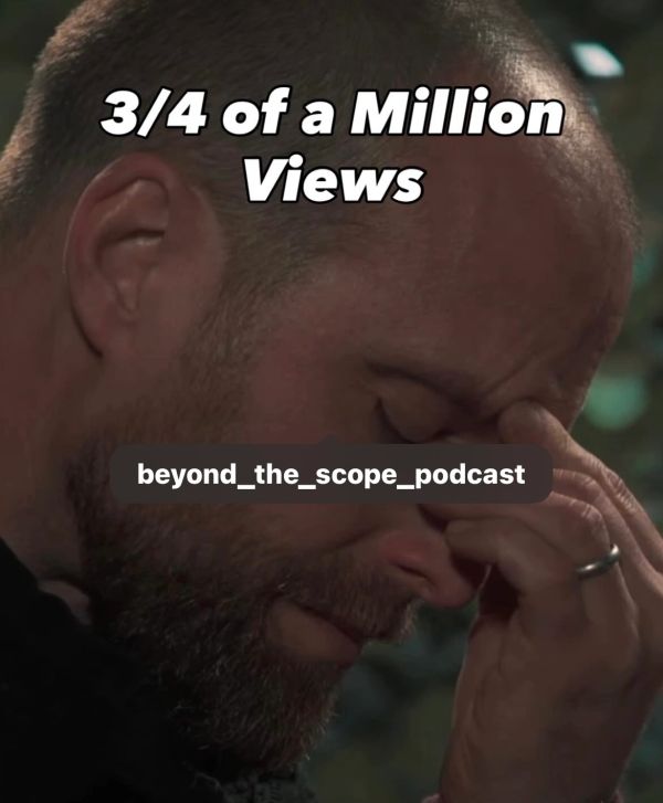 Man stressed about views, 3/4 million reached.