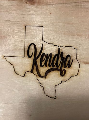 Custom wood engraving on cutting boards, coasters, or most any woods.