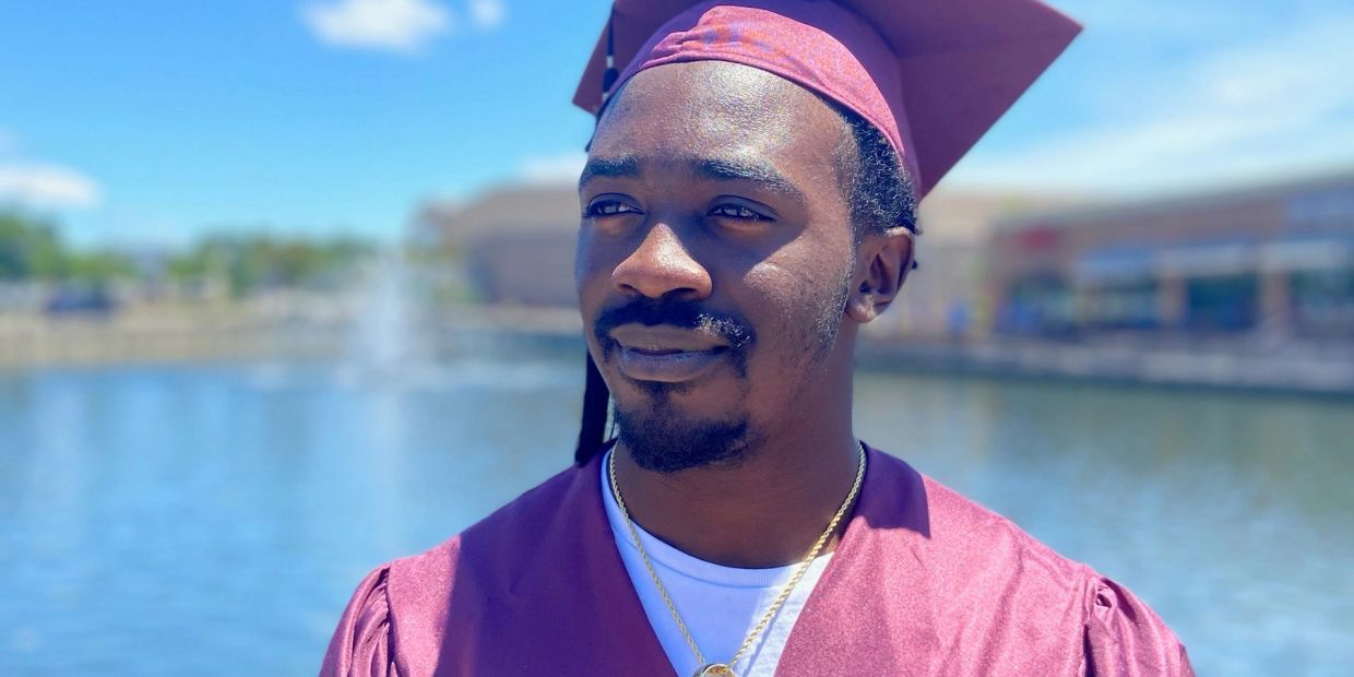 black student graduate class of 2020 proud youth young man boy lives matter teen college