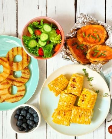 Verduras Frescas y Jugosas asadas