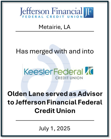 Logos of Jefferson Financial and Keesler Federal Credit Unions.