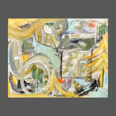 EXPLORE WITHIN is acrylic mixed-media
16x20” flat canvas panel (suitable for framing)