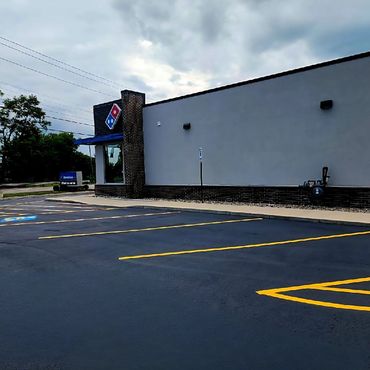 Commercial asphalt parking lot paving and striping by The A-Team Asphalt & Concrete