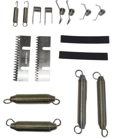 Spare parts kit for tapehead assemblies, replacement components for case sealer tape dispensing syst