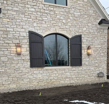 Custom cedar shutter