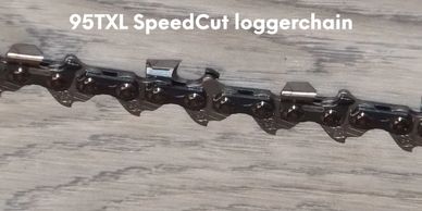 95TXL SpeedCut narrow kerf chainsaw chain low-vibration Micro-Chisel cutters Round X ground