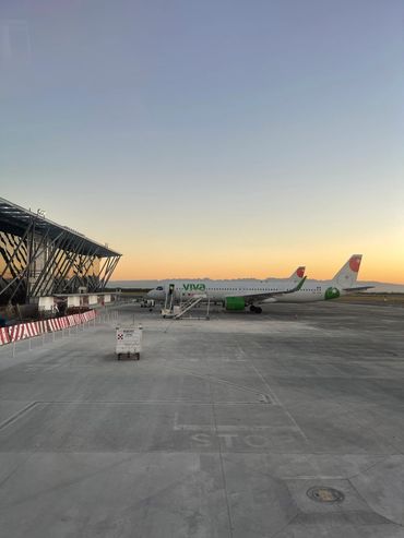 Catching my early morning flight to Hermosillo from Monterrey Mexico.