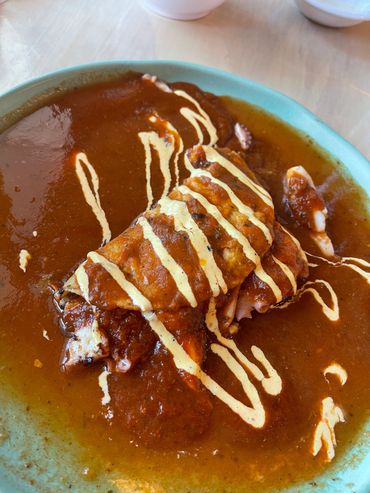 We ate some delicious food near downtown Hermosillo.