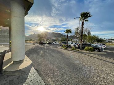The morning view from the Hampton Inn in Hermosillo, Sonora!
