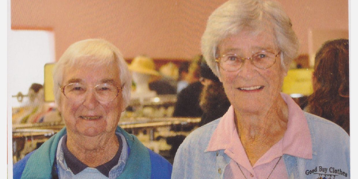 Sister Maura Murphy and Sister Celeste Dempsey of the Ursuline Sisters