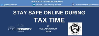Stay safe online during tax time