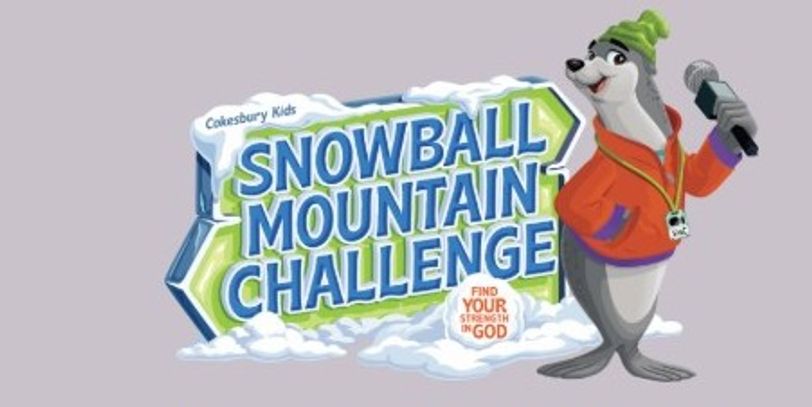 Snowball Mountain Challenge logo with a seal mascot holding a microphone.