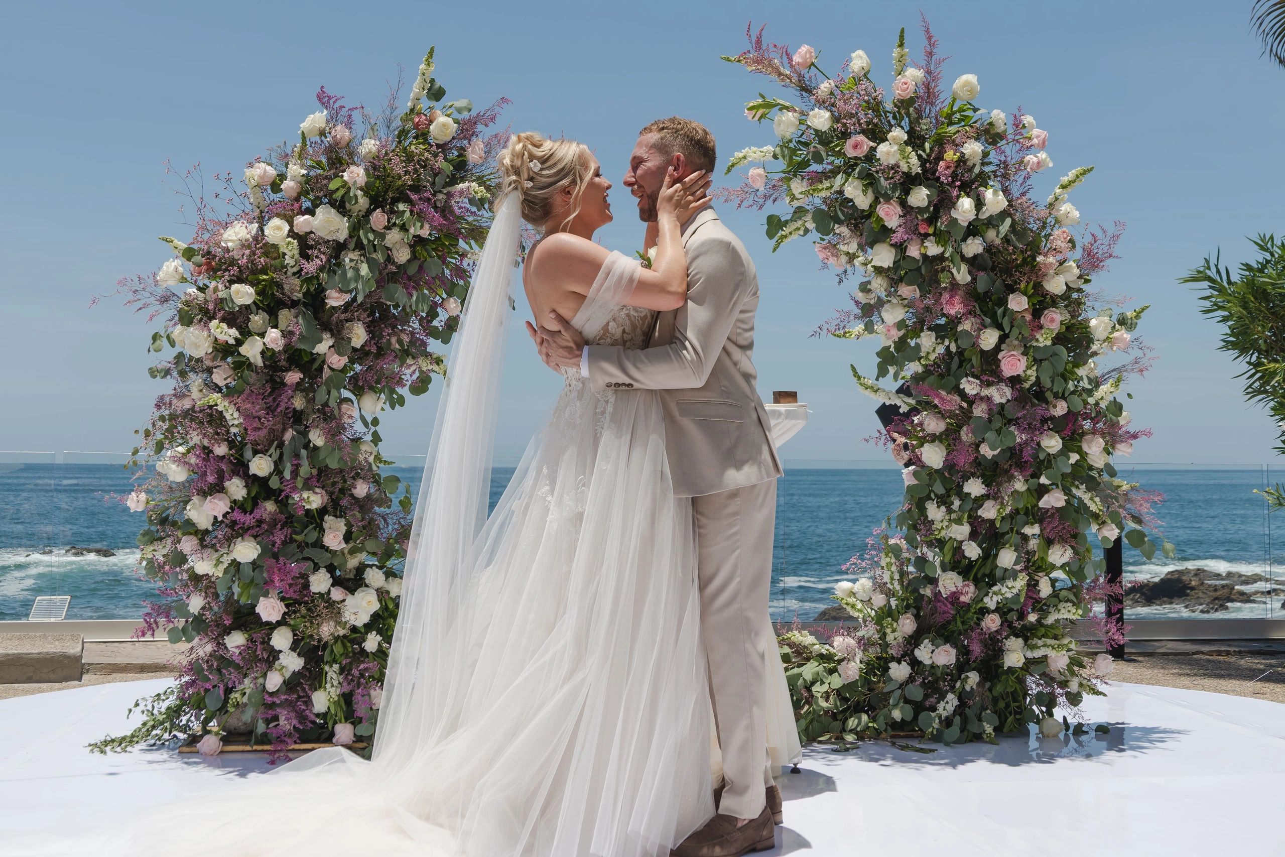 Puerto Vallarta elopement, we handle the stunning beachfront setup and logistics.