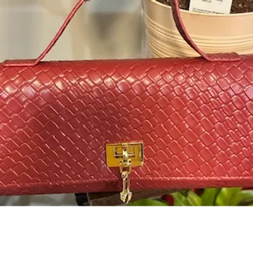 Vibrant Red Leather Bag