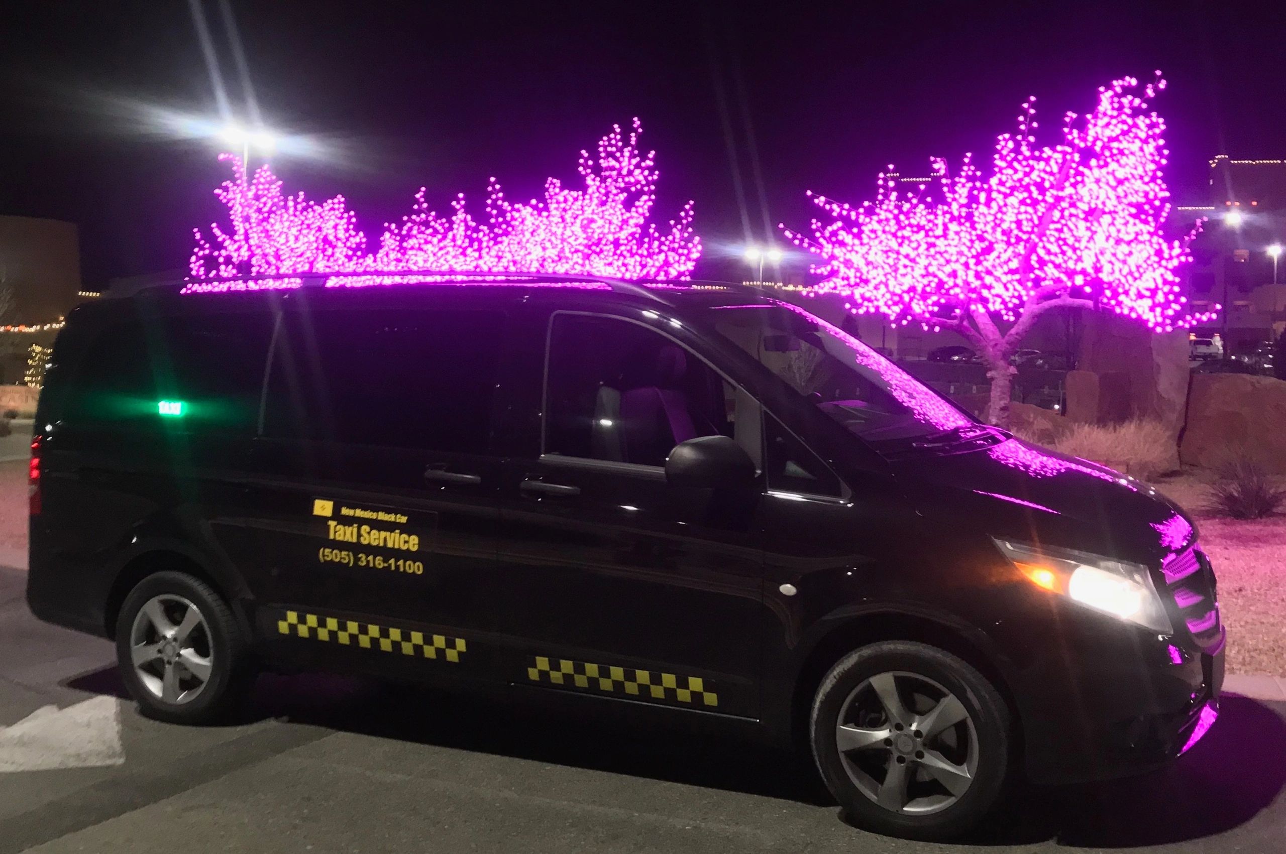 Taxi in Santa Fe New Mexico Black Car