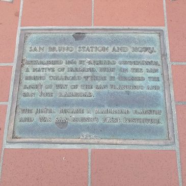 San Bruno Station and Hotel Plaque