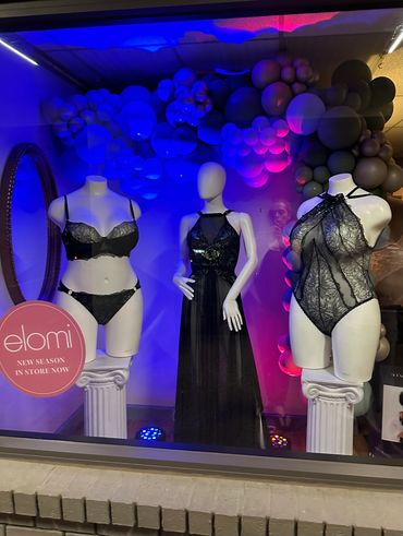 Showcasing elegant lingerie & nightwear, this display highlights timeless styles with a modern edge.
