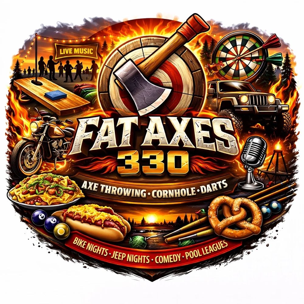 Get In And Have Fun At Fat Axes, Sports Complex And Event Center. LOGO ABOVE