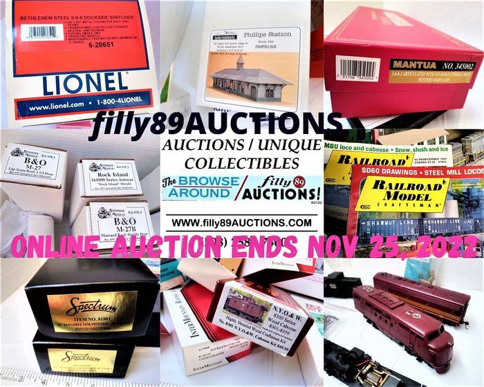 HO Scale Trains Online filly89 AUCTIONS ends Fri Nov 25, 2022