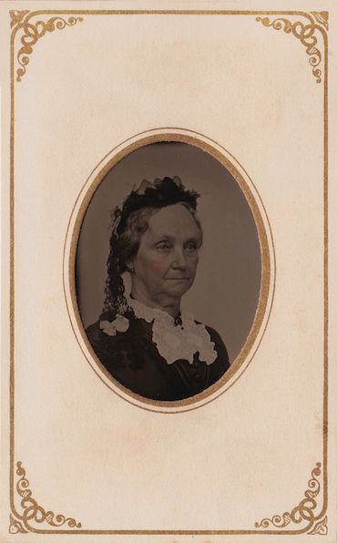 Portrait of Artemesia Gibson from the Laura A. (Waterous) Gibson family photo album.
