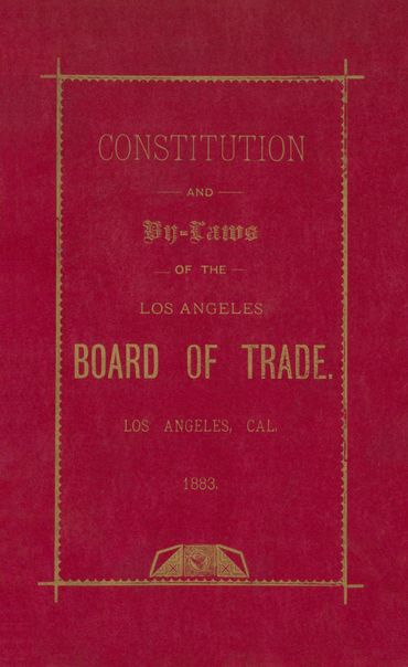 An early printing job by 15-year-old Houdd DeWitt Gibson, son of C.W. Gibson: Constitution and By-La