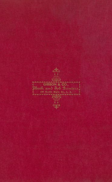 An early printing job by 15-year-old Houdd DeWitt Gibson, son of C.W. Gibson: Constitution and By-La