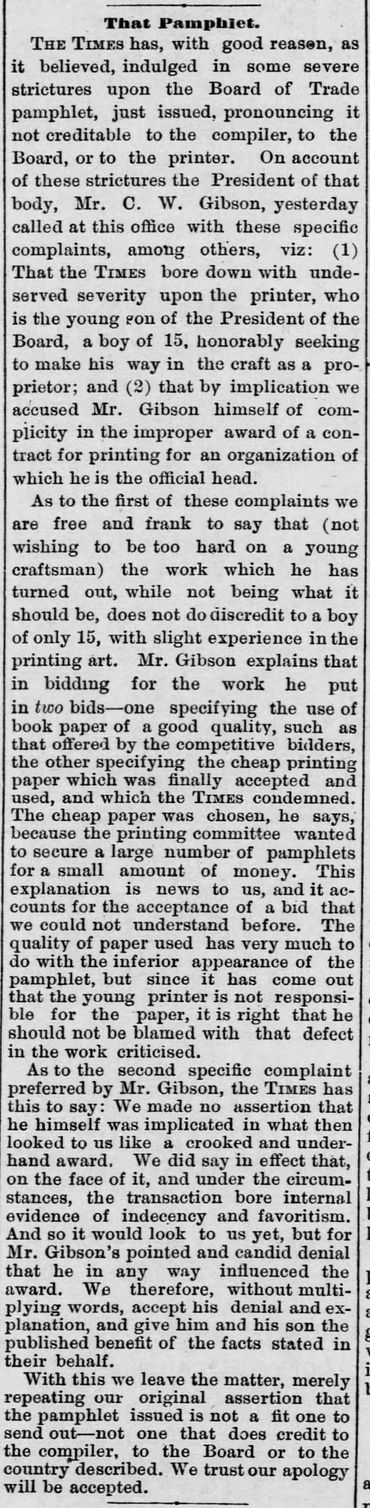 The Los Angeles Times issues a snarky retraction of its earlier criticism concerning the substandard