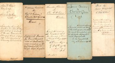 Land deeds — early pioneer settlement documents for Grand Blanc, Michigan.
C.D.W. Gibson, purchaser