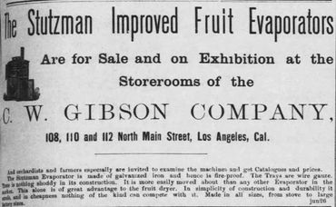 C.W. Gibson Co. Advert
The Los Angeles Times (1885)