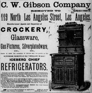 C.W. Gibson Co. Advert
The Los Angeles Herald (1886)