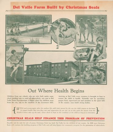 Del Valle Farm Preventorium (1928)
"Children from our schools who are sick, frail, under nourished,