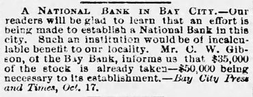 Detroit Free Press, 1863
"Our readers will be glad to learn that an effort is being made to establis