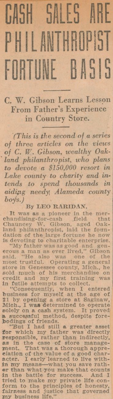 "My father was as good and generous a man as ever lived...He was also one of the most trustful. Oper