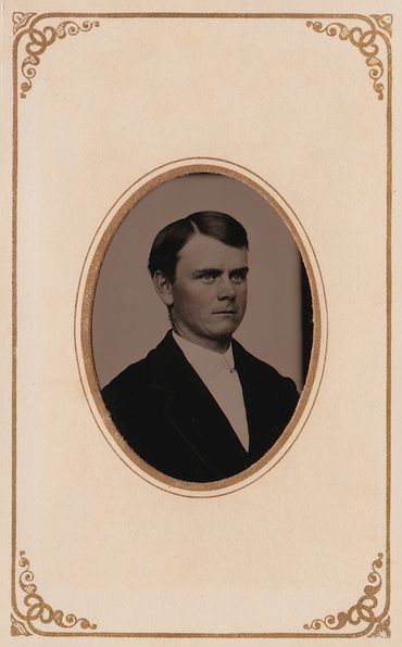 Stanford Solon Gibson, future Secretary & Treasurer of the Gibsonville Altruist Community. Youngest