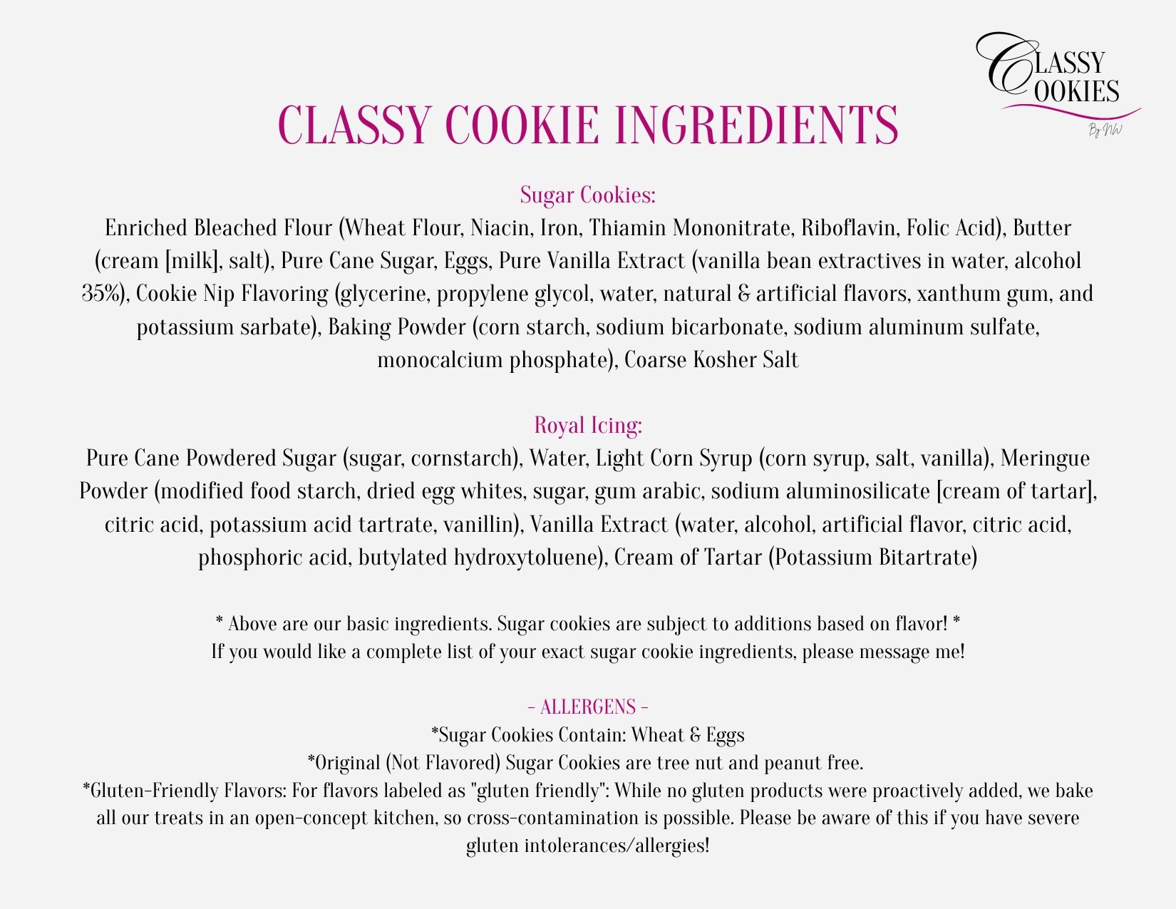 Ingredients
