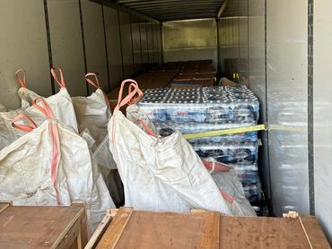 Full trailer of donations for Hurricane Helene Relief Run