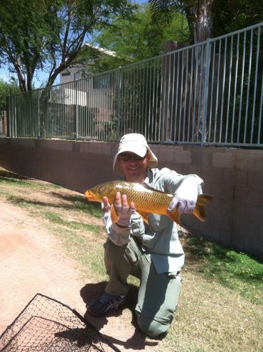 Jeff with a colorful Carp 