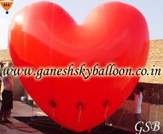 Heart shape sky balloons, PVC sky balloons, Advertising Balloon Manufacturers, Balloon Manufacturer.