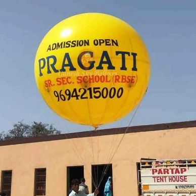 Pragati Sky Balloon, Advertising Sky Balloon Manufacturer in Delhi, School Advertising Balloon.