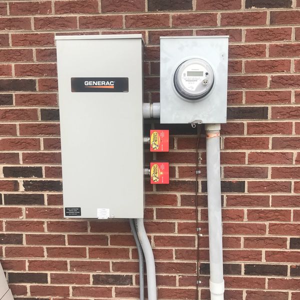 Generac Transfer Switch with Mister Sparky surge protection