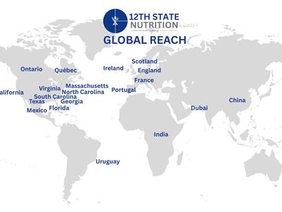 12th State Nutrition's global reach for nutrition coaching and group challenges