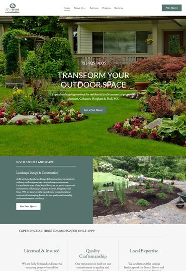 Website design using our website builder and local seo techniques