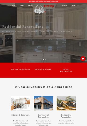 Website builder and marketing for contrators and remodeling comanies